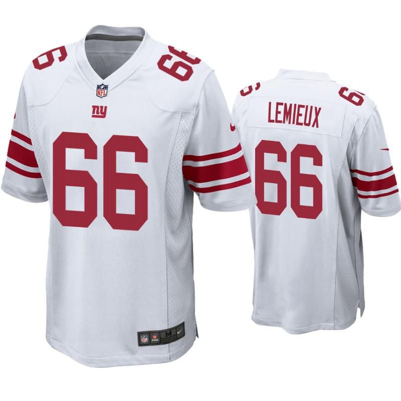 Men New York Giants #66 Shane Lemieux Nike White Game Player NFL Jersey->new york giants->NFL Jersey